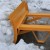 Snow plough attachment for forklift